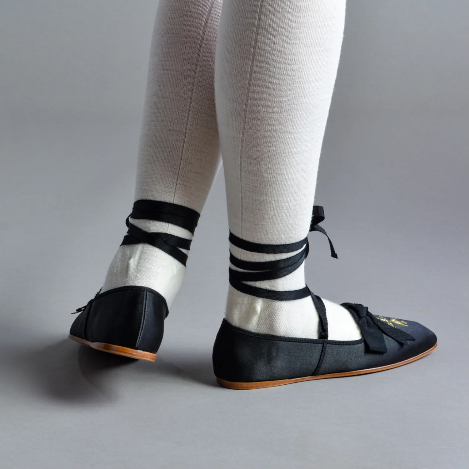 Penelope Regency Slippers (Black) - Image 3