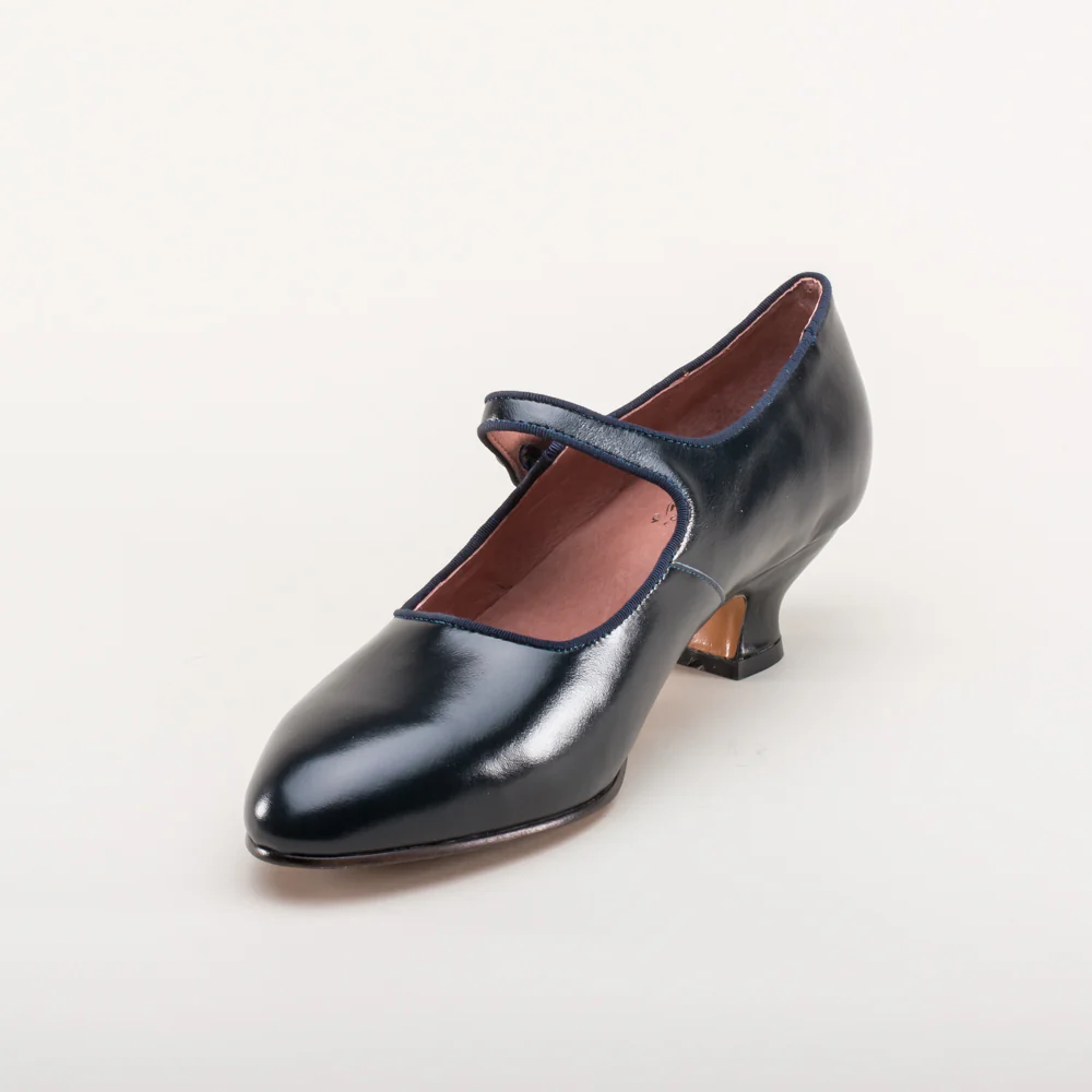 Millie 1920s Mary Jane Shoes (Navy) - Image 10