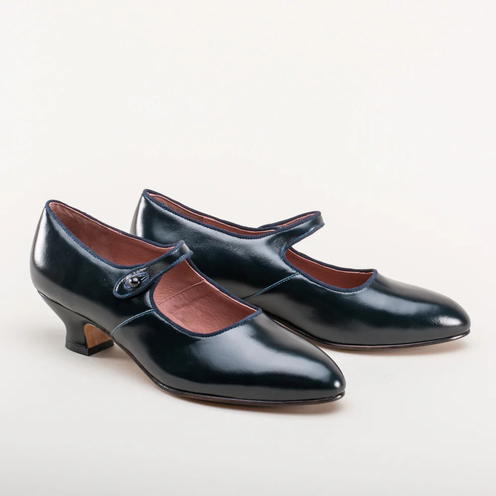 Millie 1920s Mary Jane Shoes (Navy) - Image 14