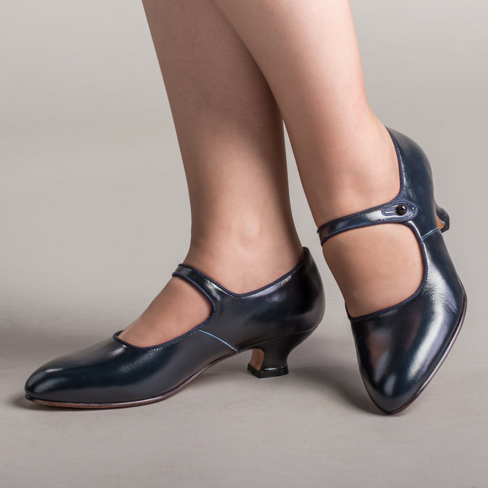 Millie 1920s Mary Jane Shoes (Navy) - Image 2