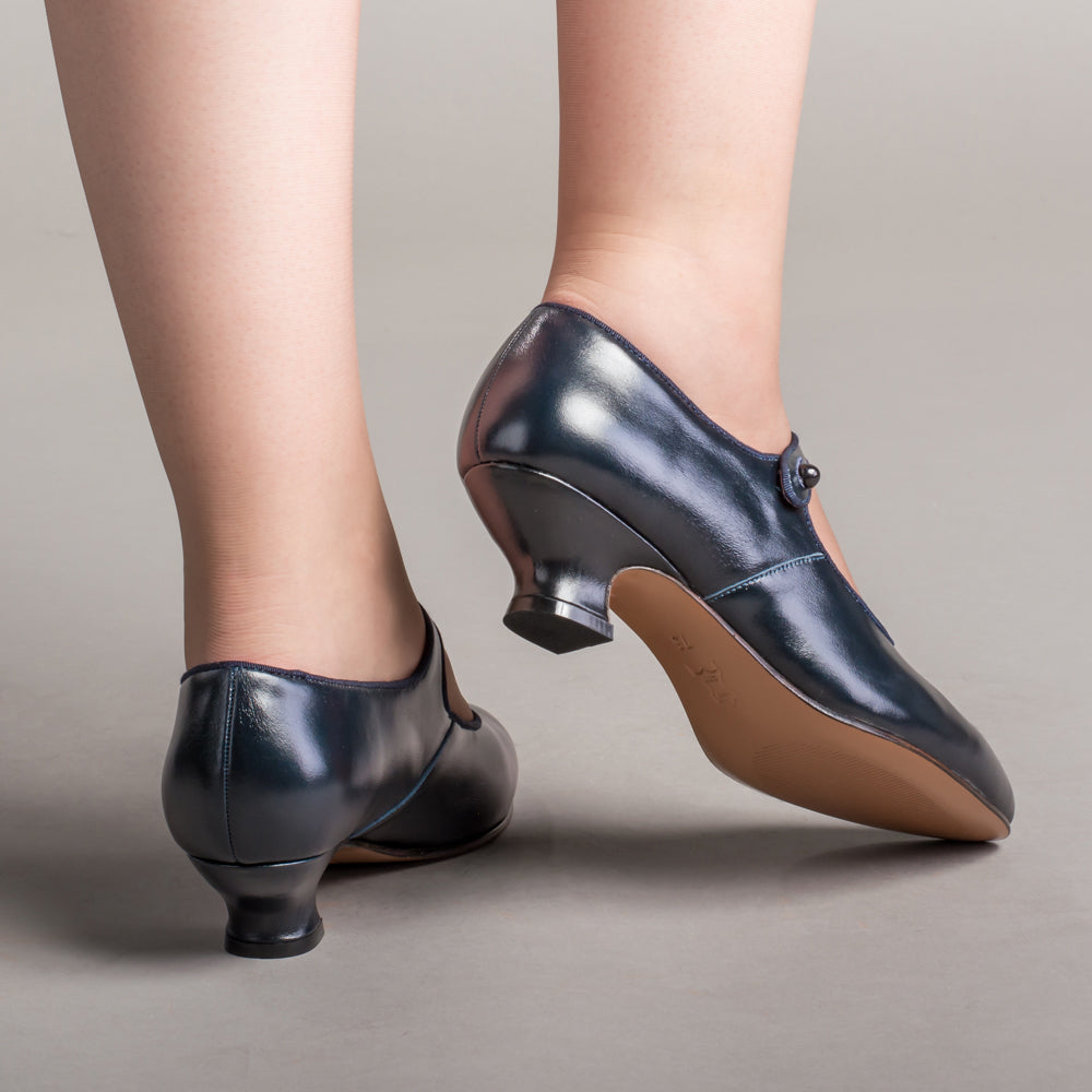 Millie 1920s Mary Jane Shoes (Navy) - Image 3