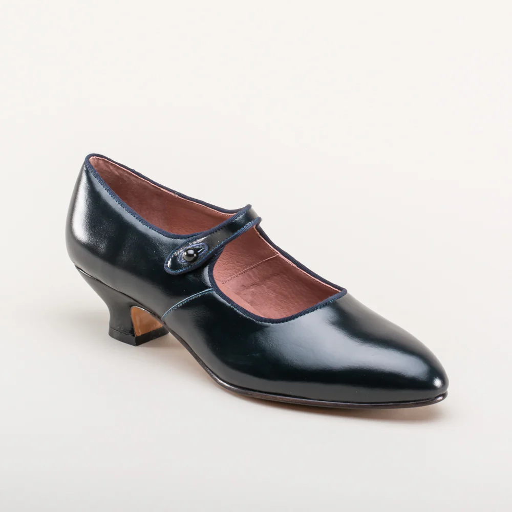 Millie 1920s Mary Jane Shoes (Navy) - Image 4