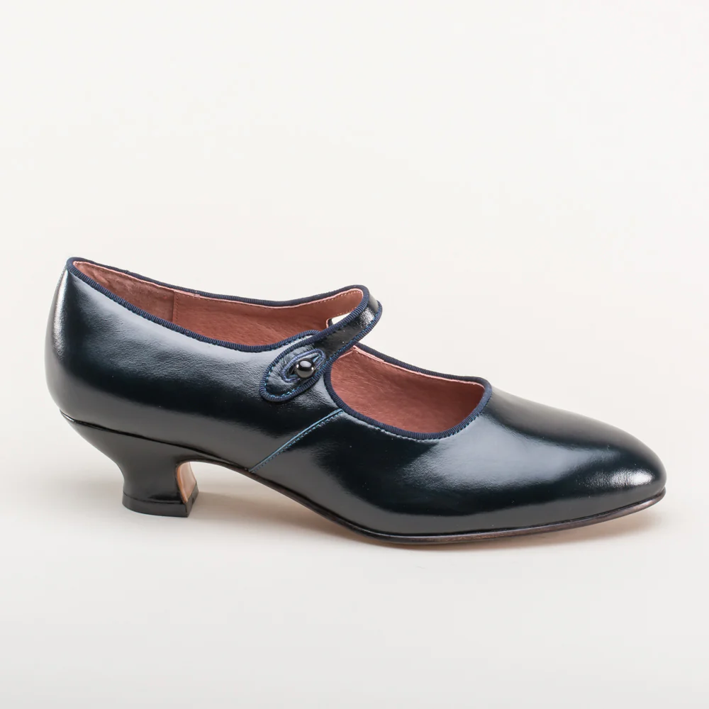 Millie 1920s Mary Jane Shoes (Navy) - Image 5