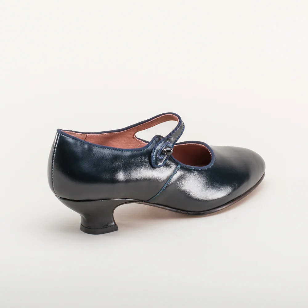 Millie 1920s Mary Jane Shoes (Navy) - Image 6