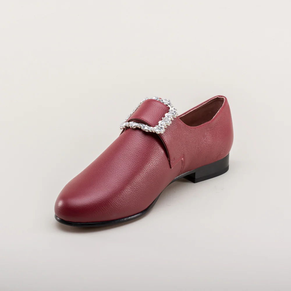 Schuyler 18th Century Shoes (Oxblood) - Image 12