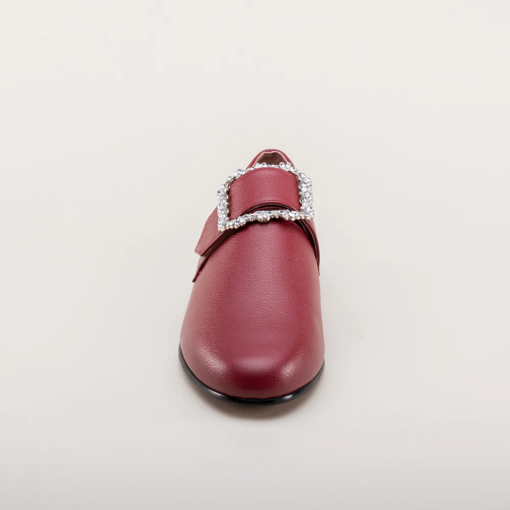 Schuyler 18th Century Shoes (Oxblood) - Image 13