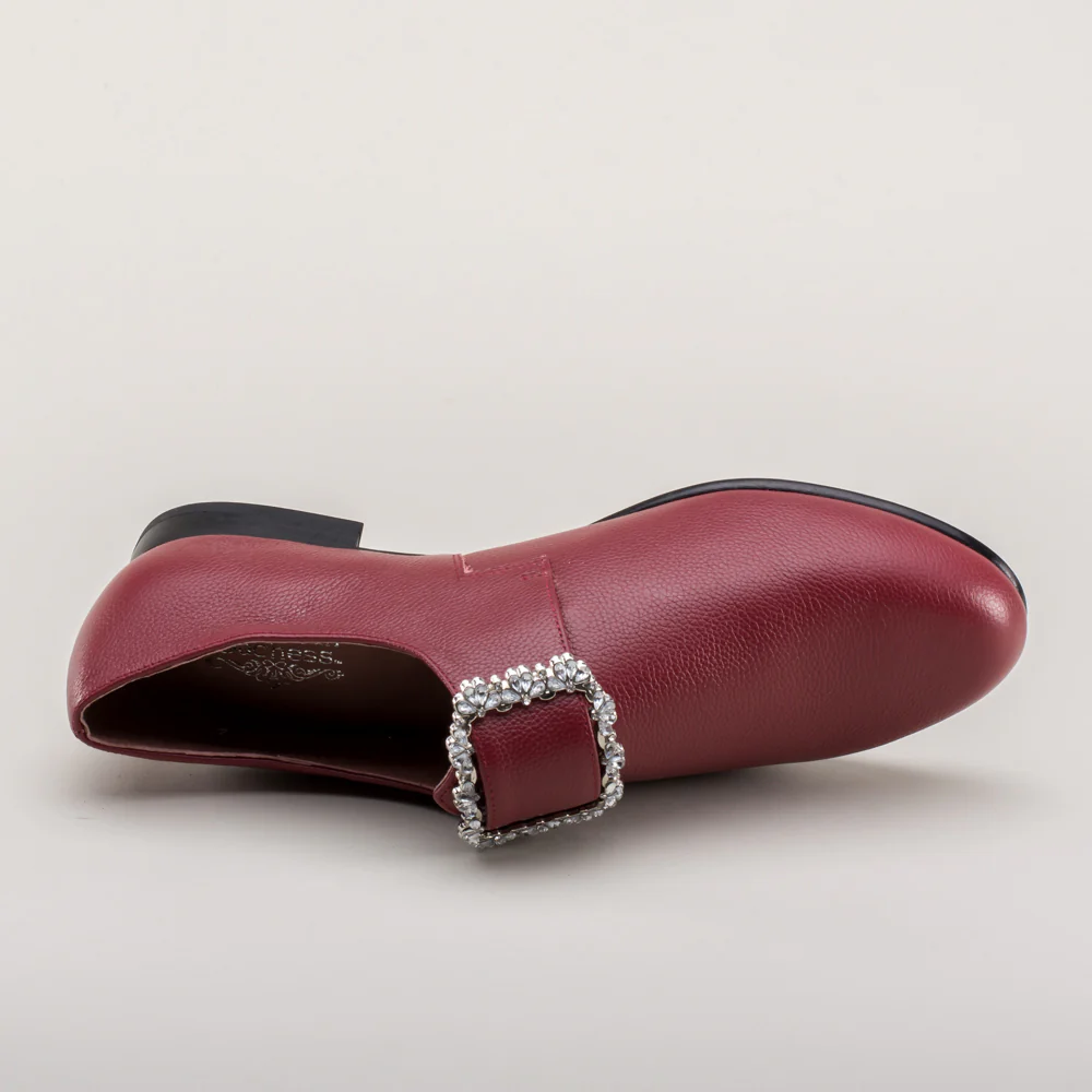 Schuyler 18th Century Shoes (Oxblood) - Image 15