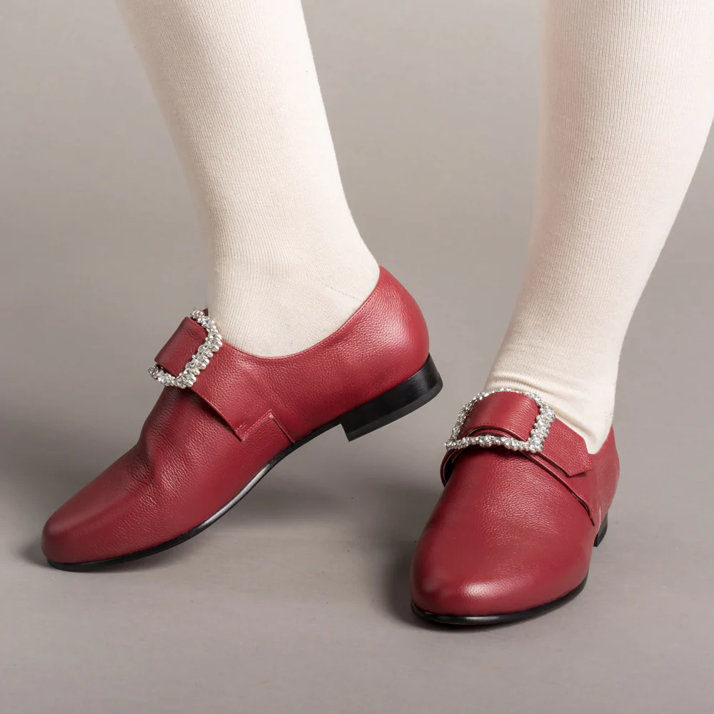 Schuyler 18th Century Shoes (Oxblood) - Image 2