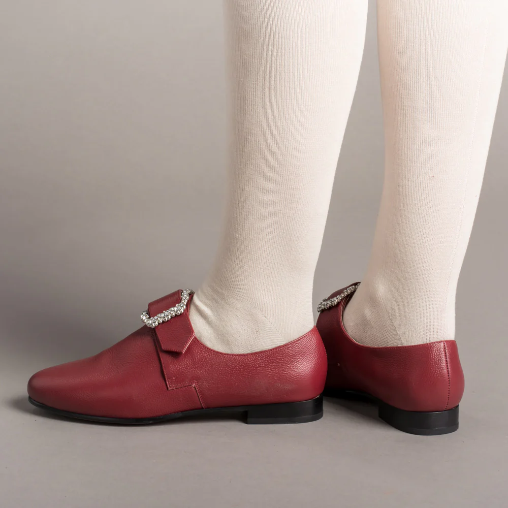 Schuyler 18th Century Shoes (Oxblood) - Image 3
