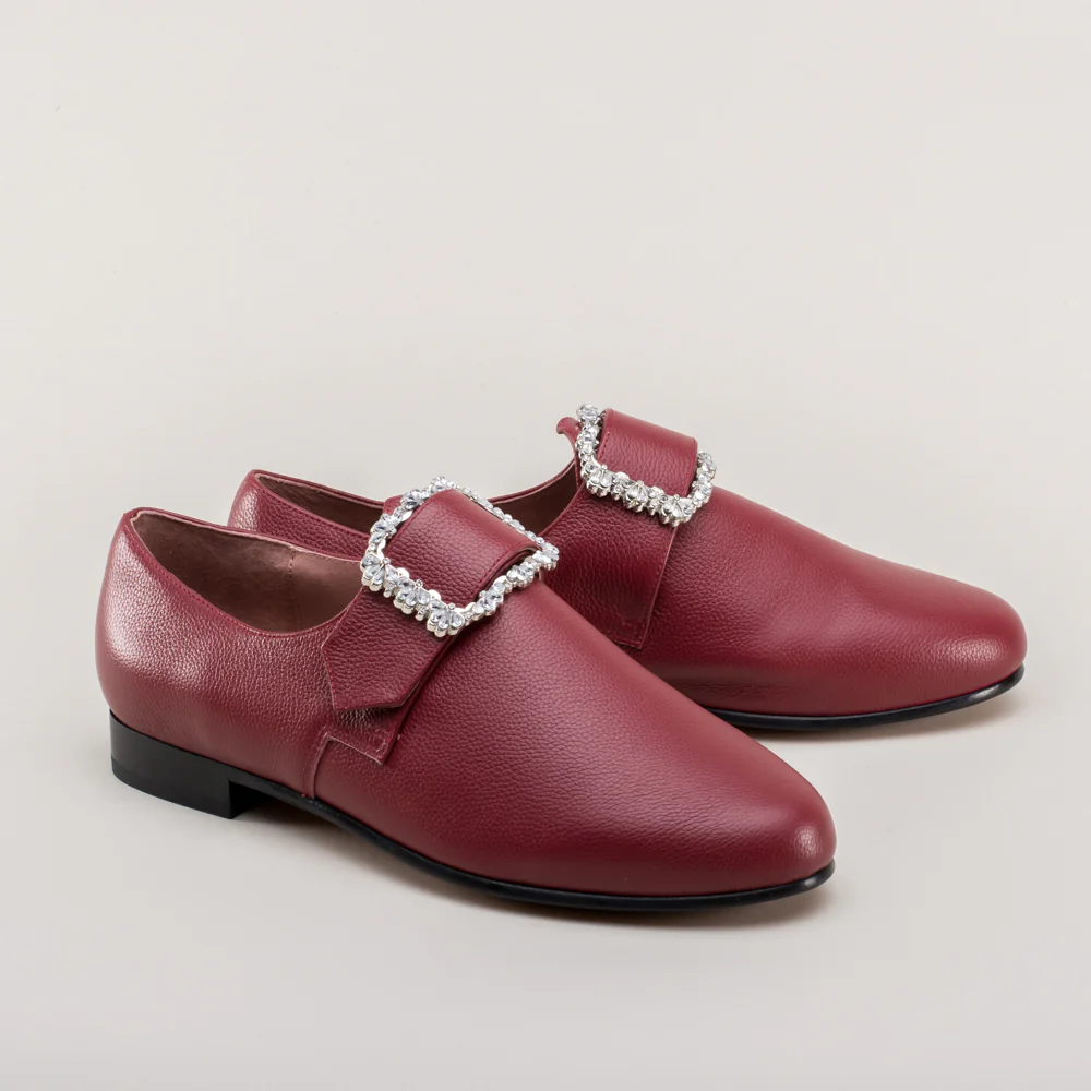Schuyler 18th Century Shoes (Oxblood) - Image 4