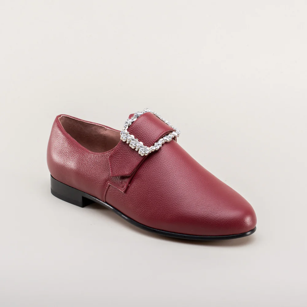 Schuyler 18th Century Shoes (Oxblood) - Image 6