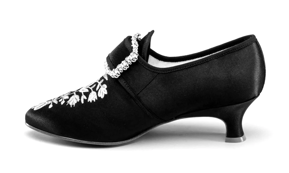 Primrose 18th Century Shoes (Black) - Image 15