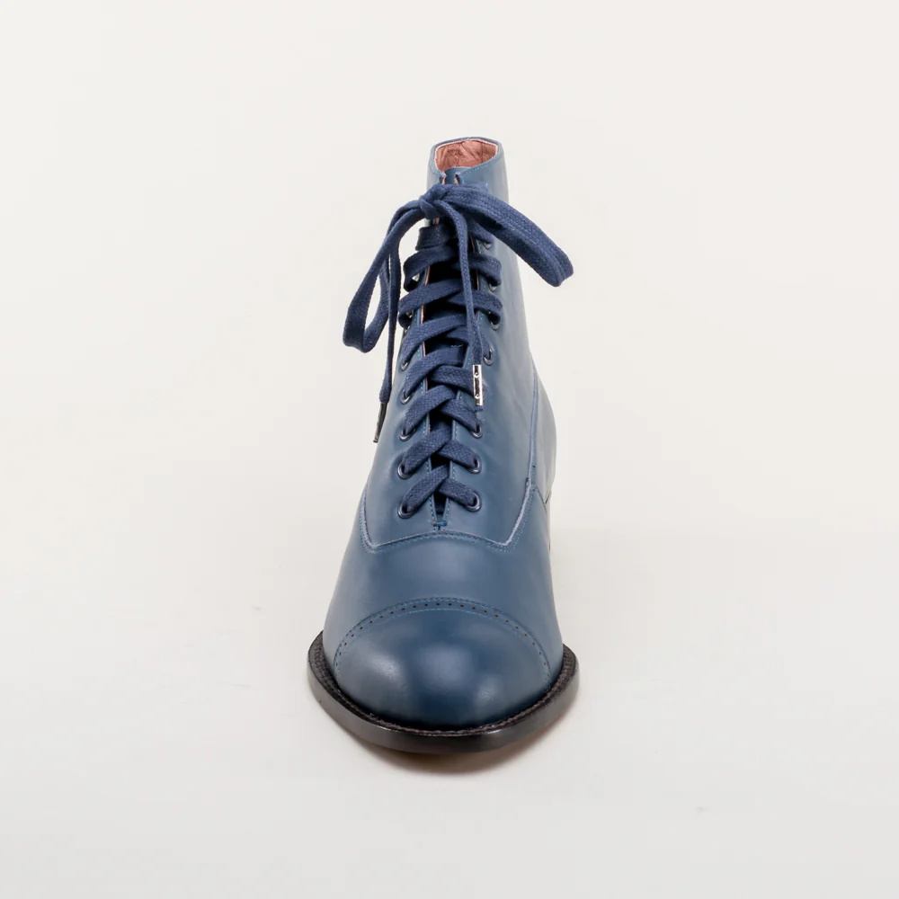 Rainey Vintage Lace-Up Boots (Blue) - Image 12