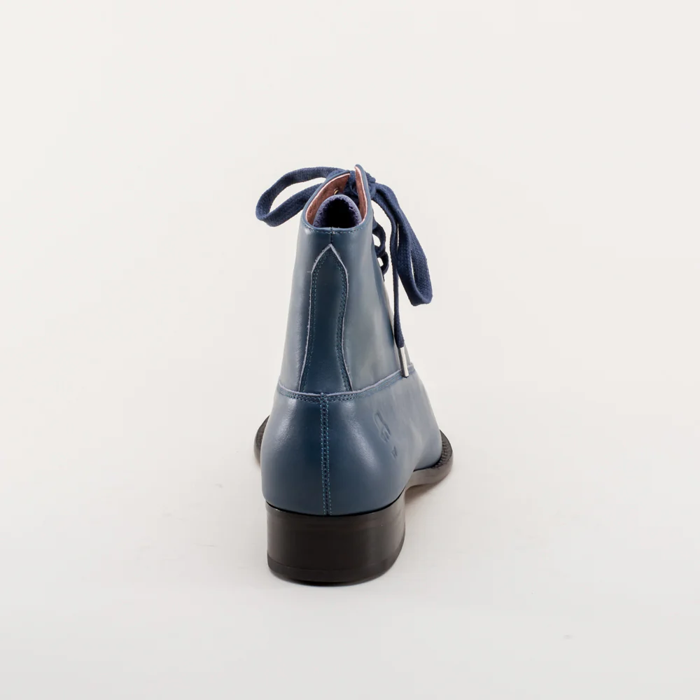 Rainey Vintage Lace-Up Boots (Blue) - Image 8