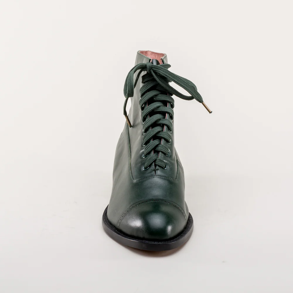 Rainey Vintage Lace-Up Boots (Green) - Image 12
