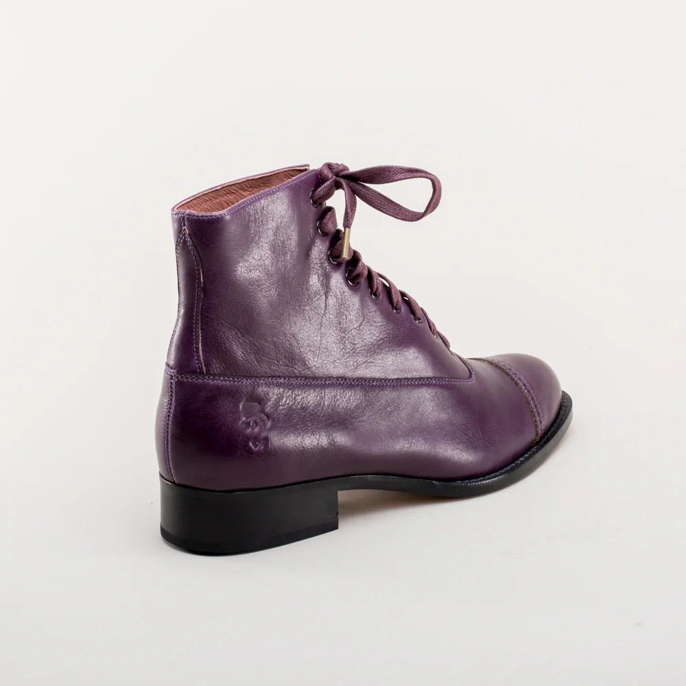 Rainey Vintage Lace-Up Boots (Purple) - Image 7