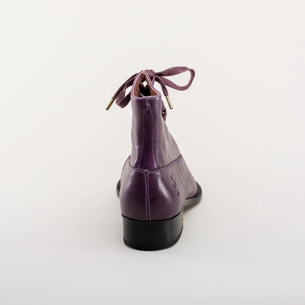 Rainey Vintage Lace-Up Boots (Purple) - Image 8