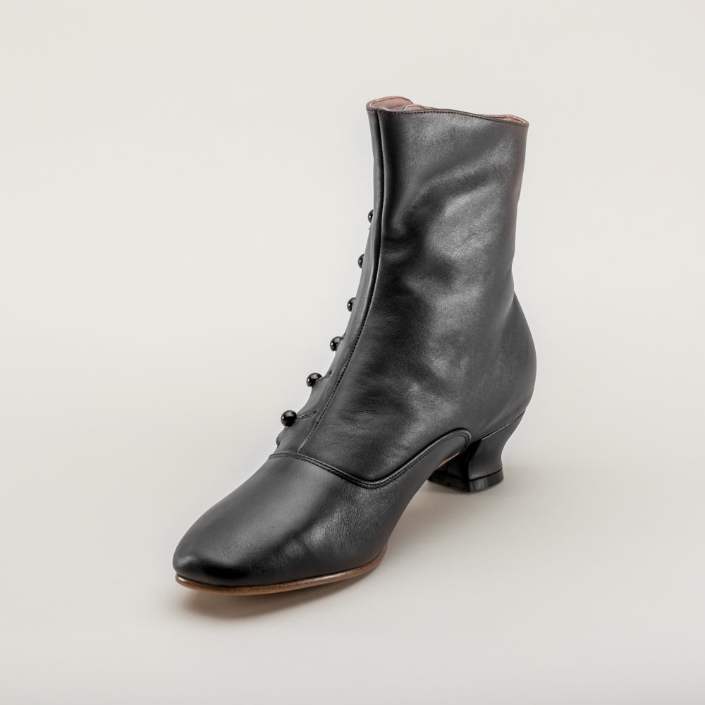Renoir Victorian Button Boots (Black) - Image 11
