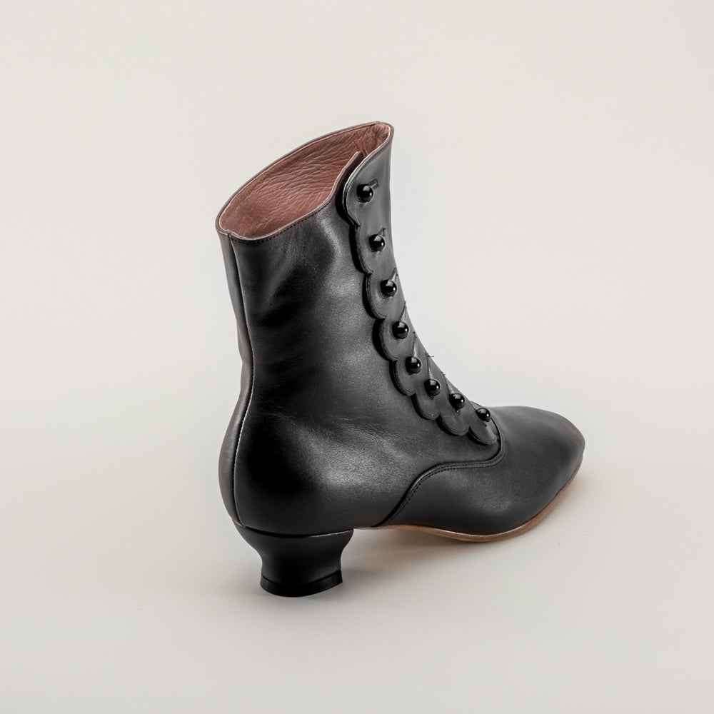 Renoir Victorian Button Boots (Black) - Image 7
