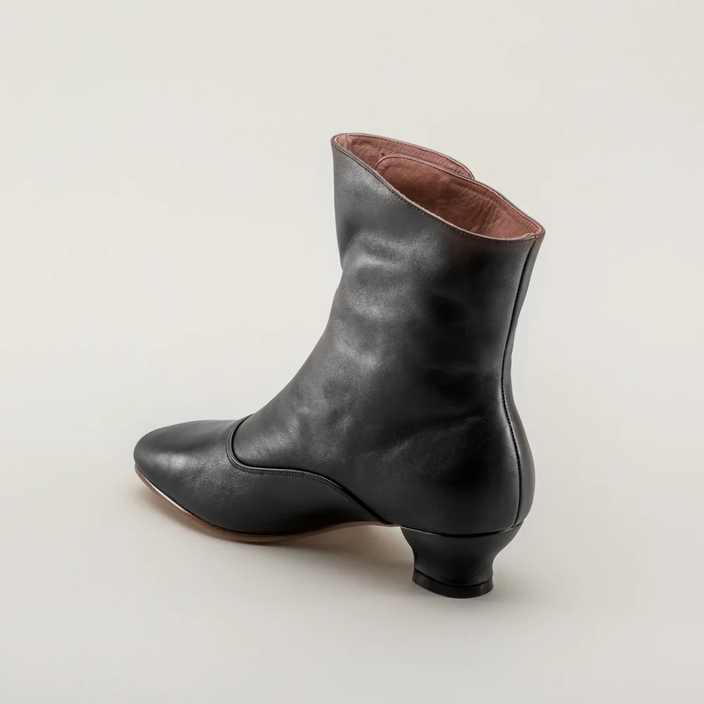 Renoir Victorian Button Boots (Black) - Image 9