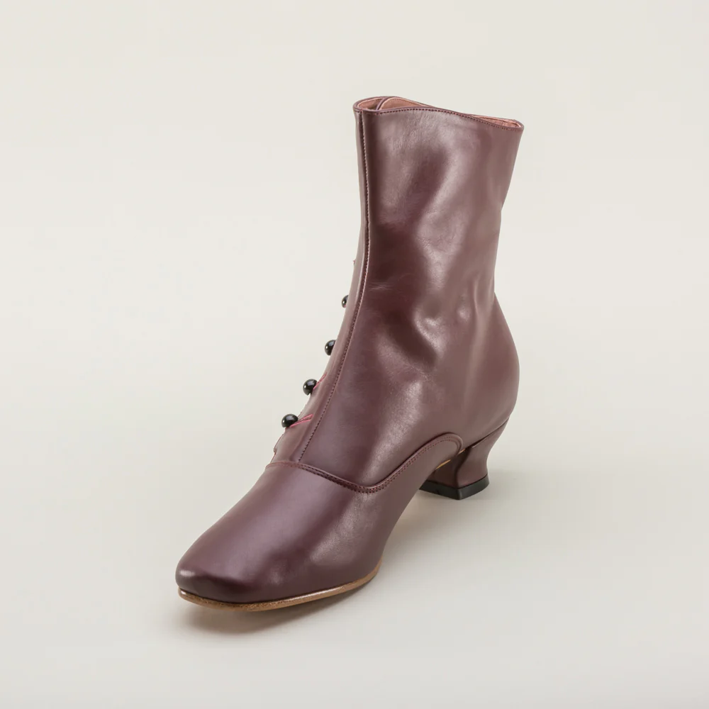 Renoir Victorian Button Boots (Merlot) - Image 11