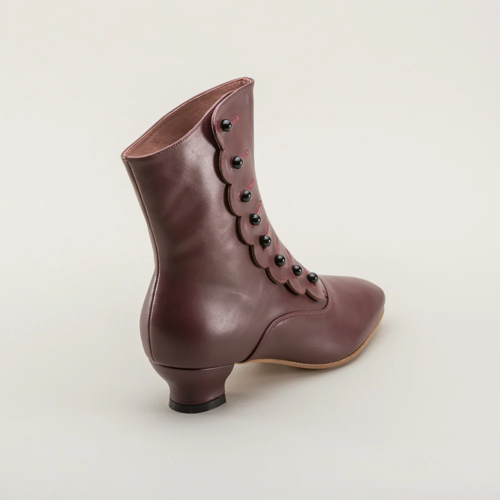 Renoir Victorian Button Boots (Merlot) - Image 7