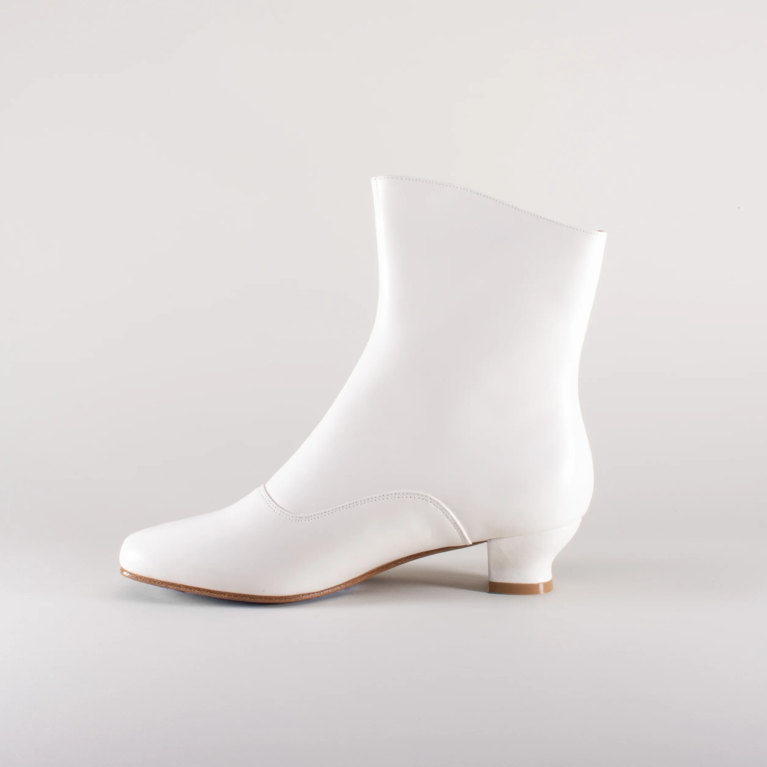 Renoir Victorian Button Boots (Soft Ivory) - Image 8