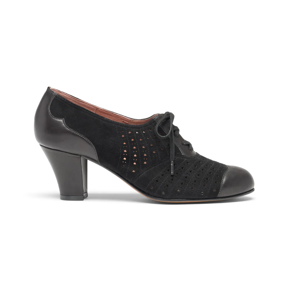 Rita Vintage Oxfords Wide (Black) - Image 3