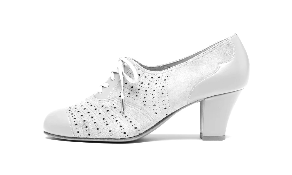 Rita Vintage Oxfords Wide (Blush Pink) - Image 5