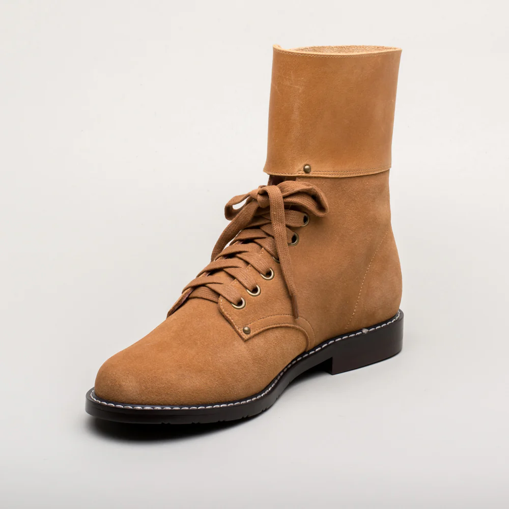 Rosie Vintage Double-Buckle Boots (Tan) - Image 11