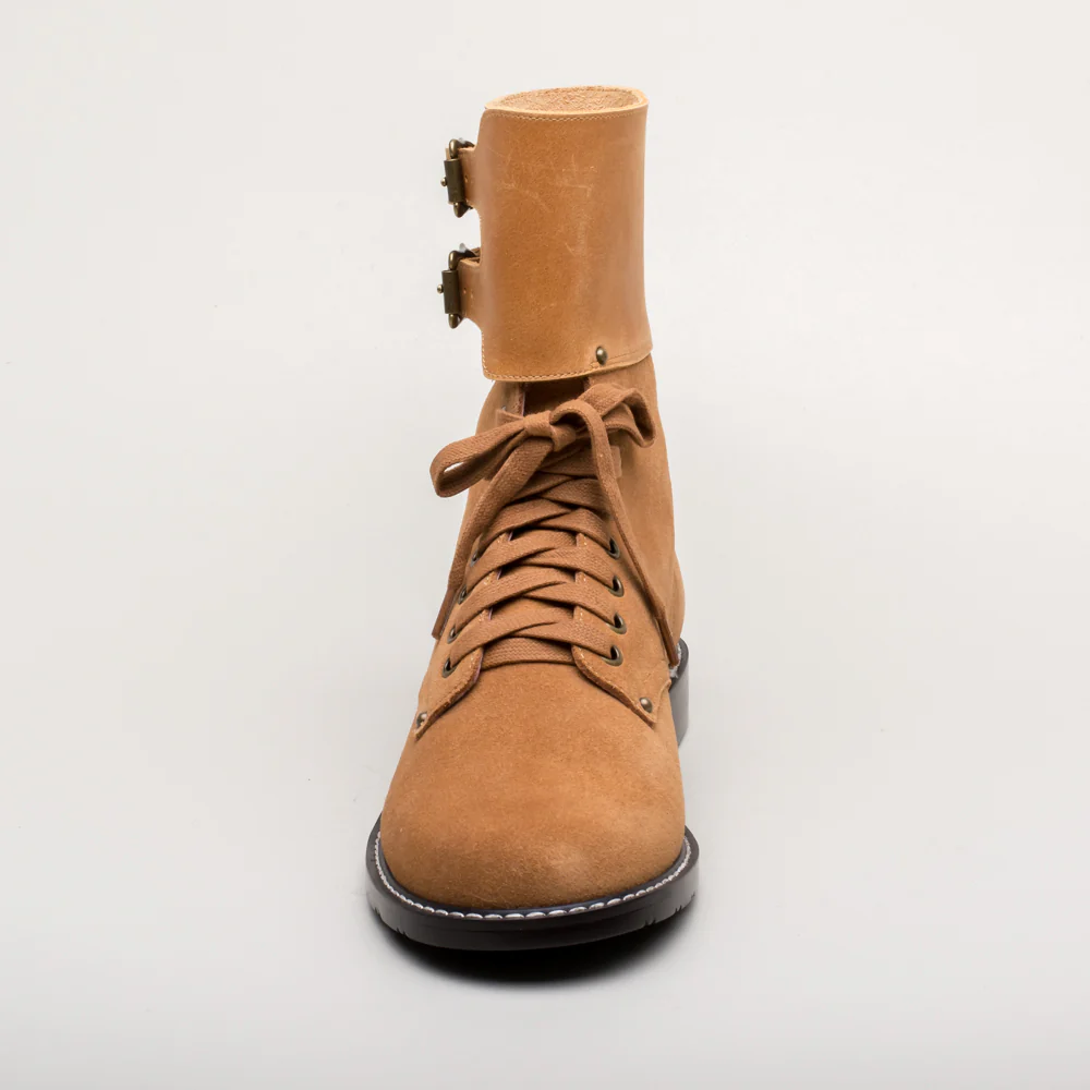Rosie Vintage Double-Buckle Boots (Tan) - Image 12