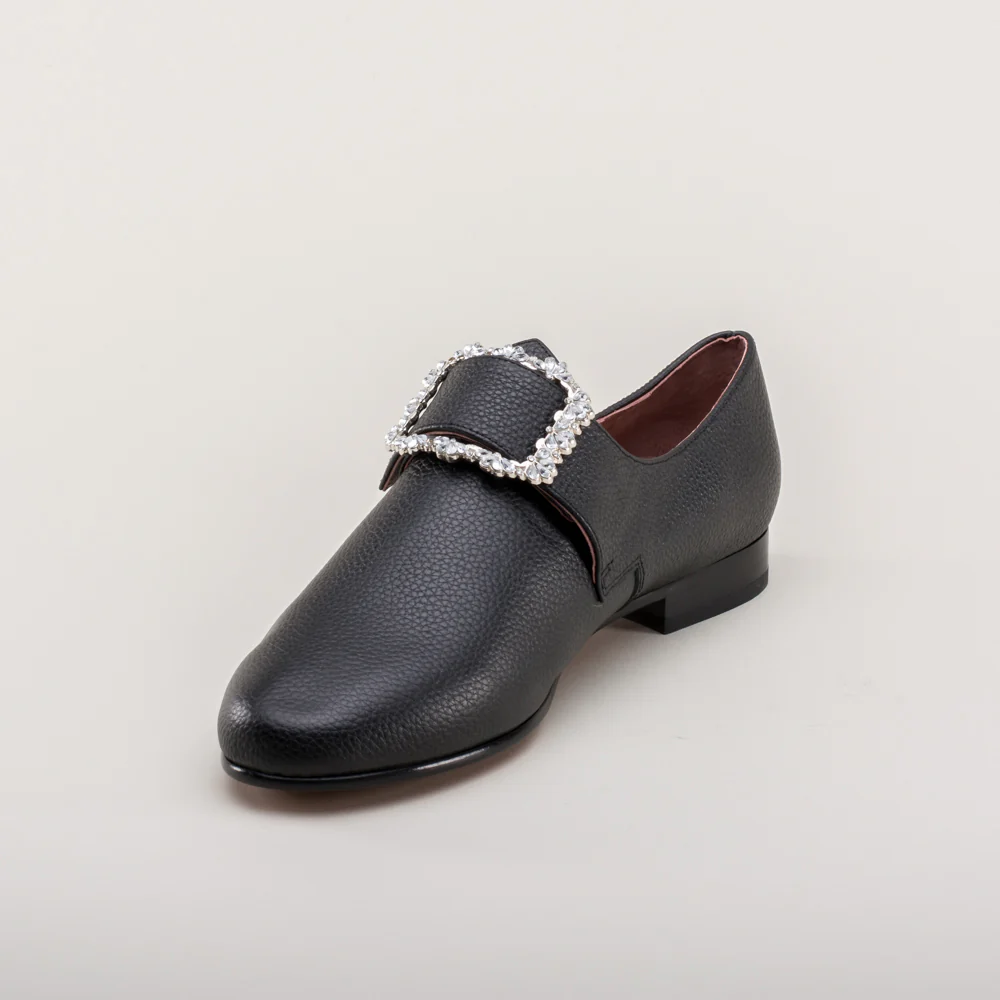 Schuyler 18th Century Shoes (Black) - Image 12