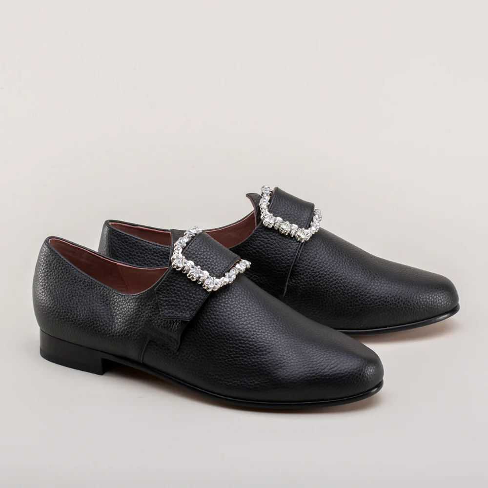 Schuyler 18th Century Shoes (Black) - Image 4