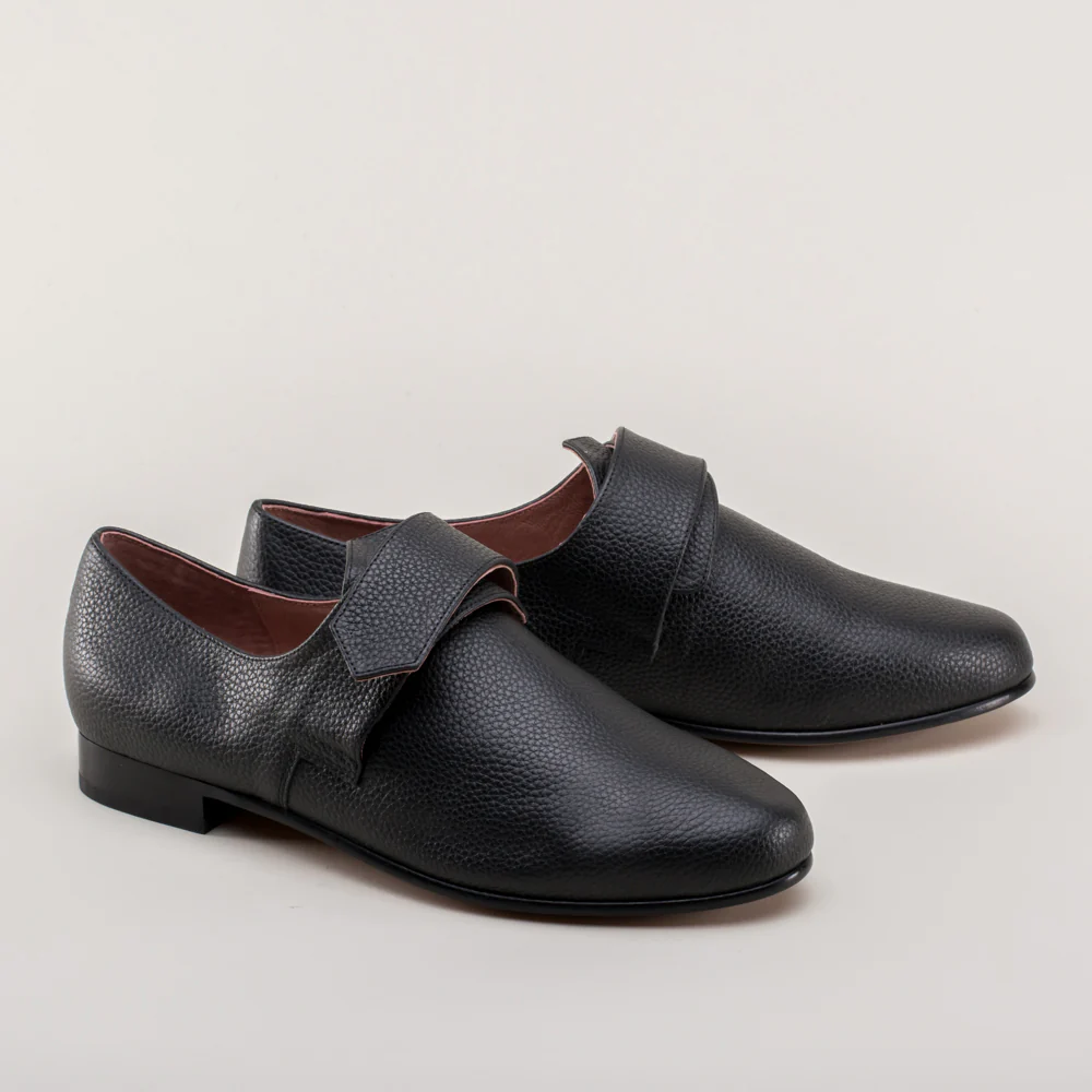 Schuyler 18th Century Shoes (Black) - Image 5