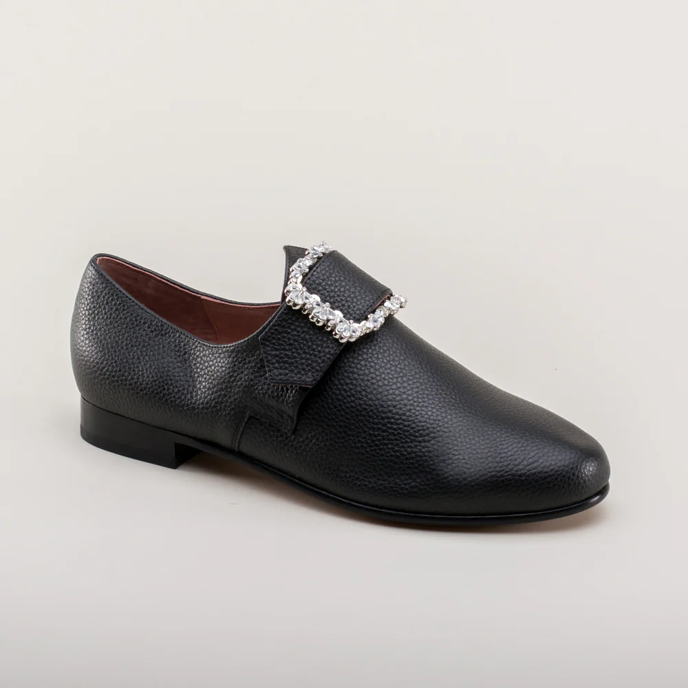 Schuyler 18th Century Shoes (Black) - Image 6