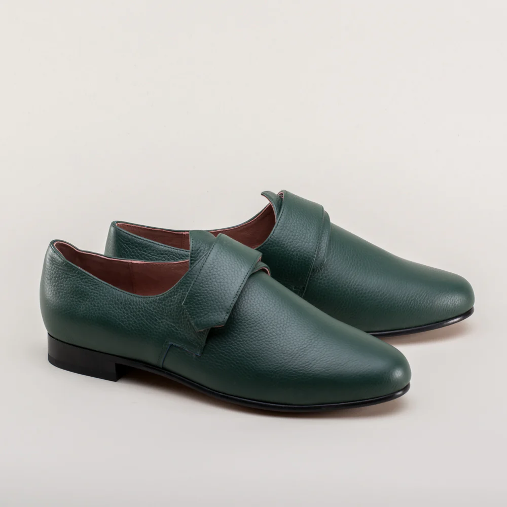Schuyler 18th Century Shoes (Green) - Image 5