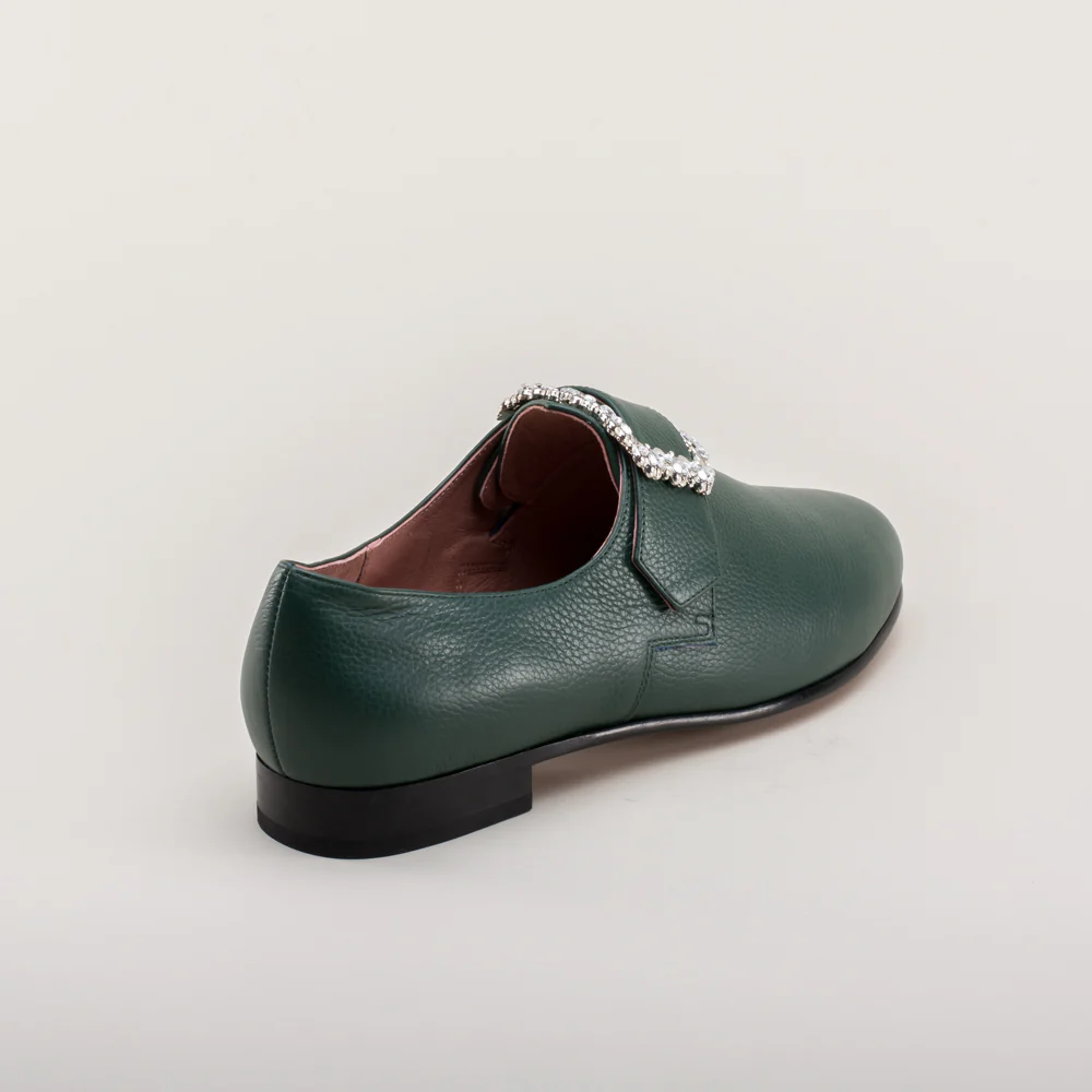 Schuyler 18th Century Shoes (Green) - Image 8