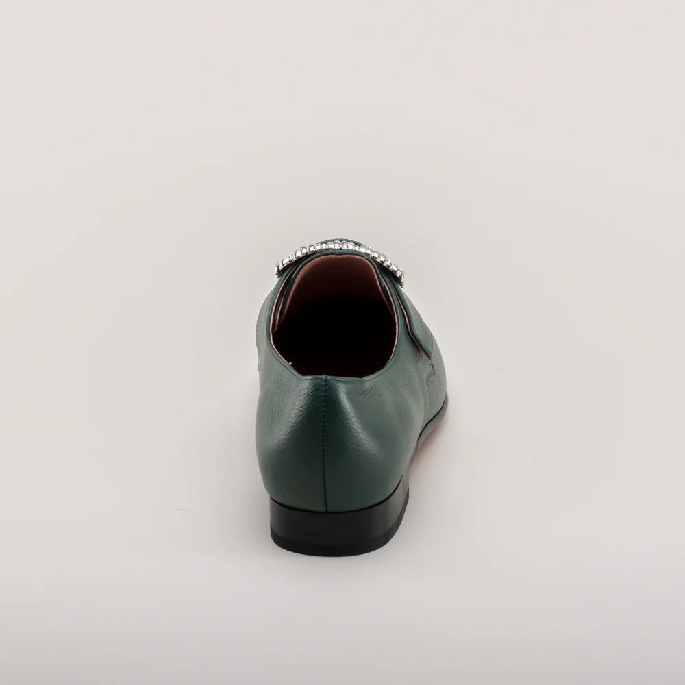 Schuyler 18th Century Shoes (Green) - Image 9