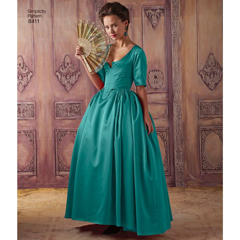 Simplicity 8411 18th Century Costume Sewing Pattern - Image 3