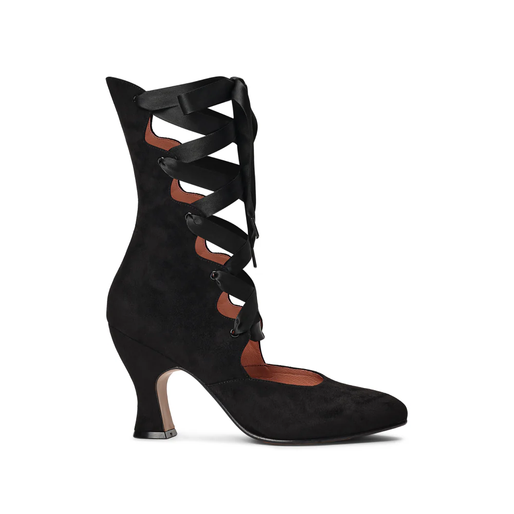 PRE-ORDER Tango Edwardian Boots (Black Suede) - Image 3