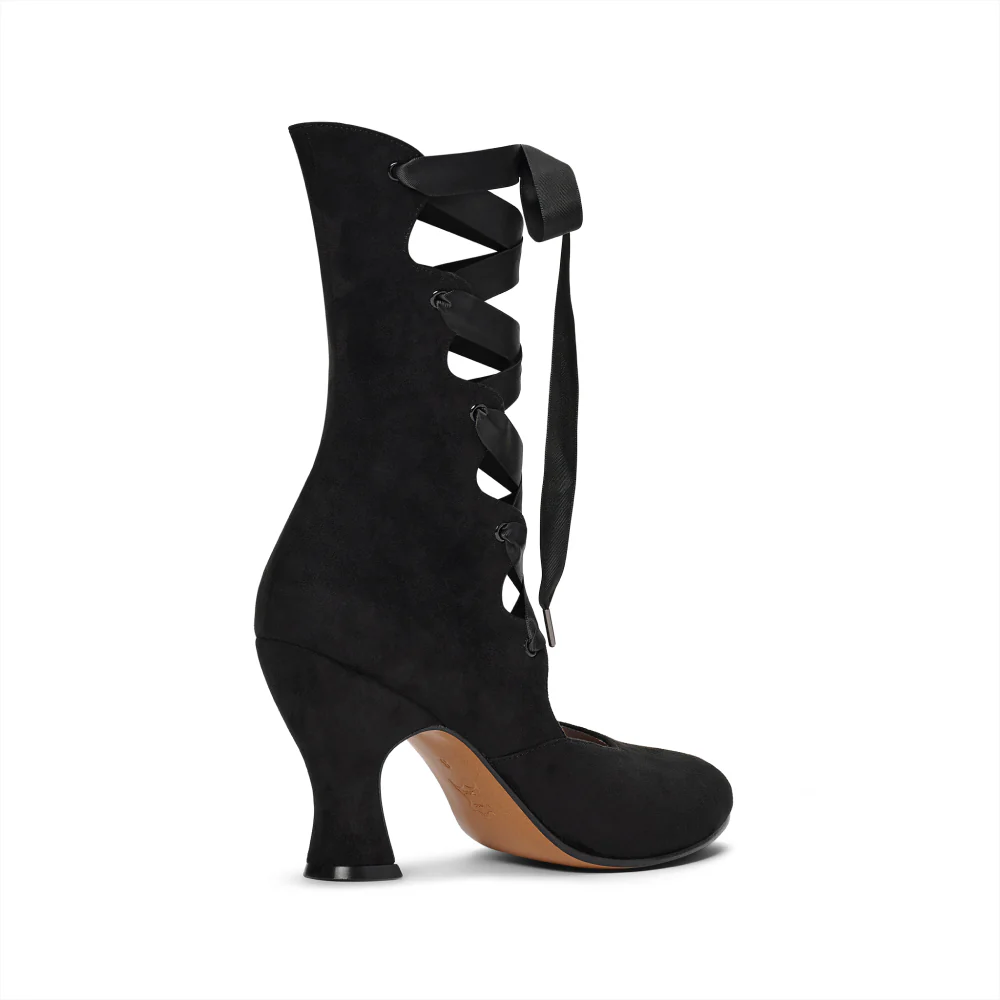 PRE-ORDER Tango Edwardian Boots (Black Suede) - Image 4