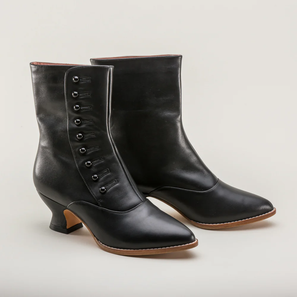 Tavistock Victorian Button Boots (Black) - Image 4