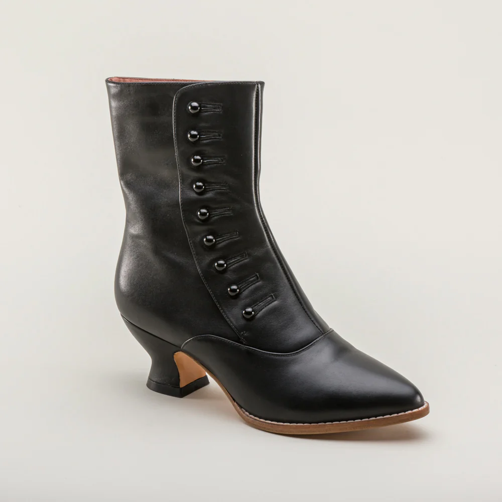 Tavistock Victorian Button Boots (Black) - Image 5