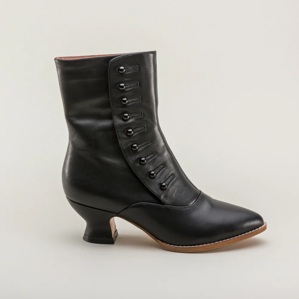 Tavistock Victorian Button Boots (Black) - Image 6