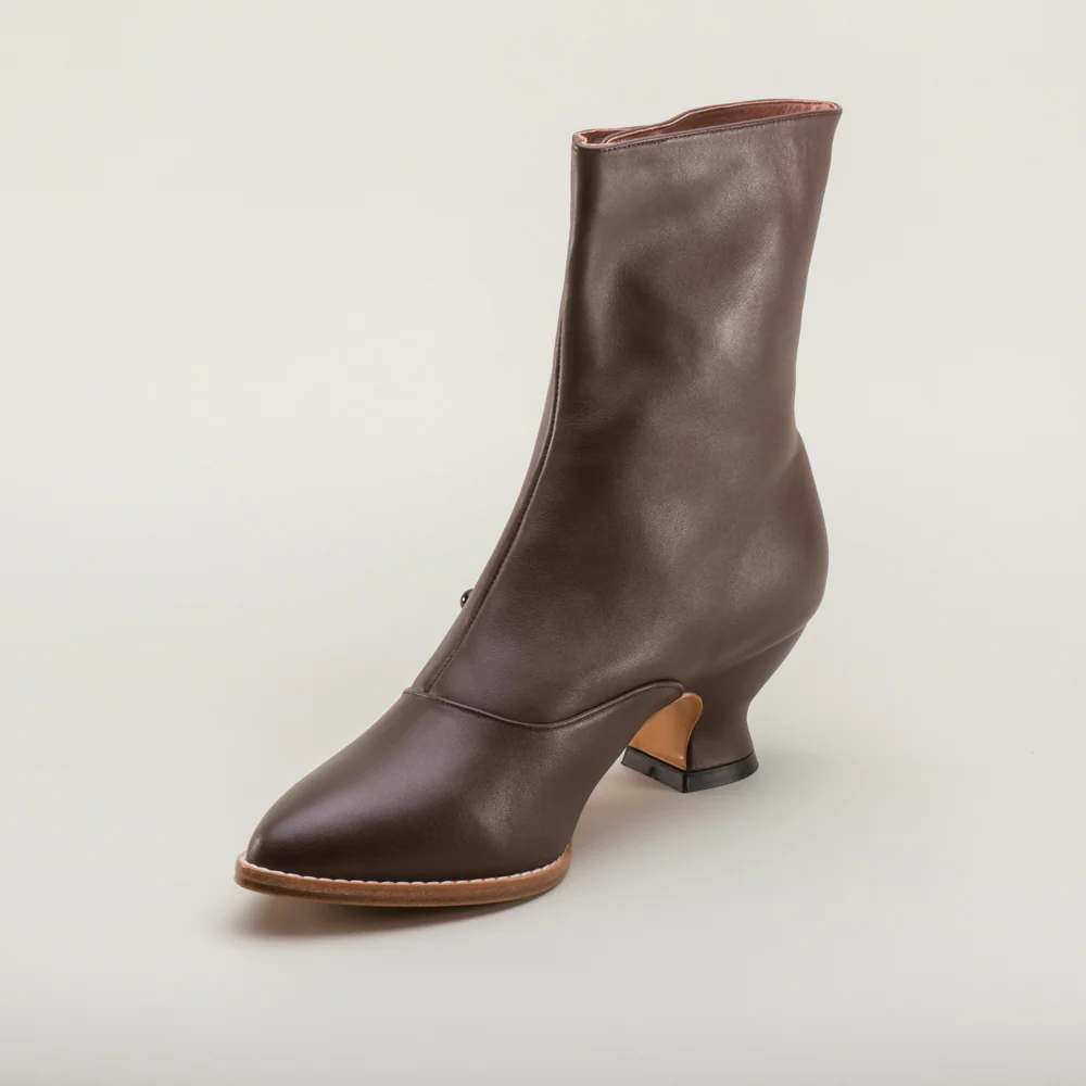 Tavistock Victorian Button Boots (Brown) - Image 11