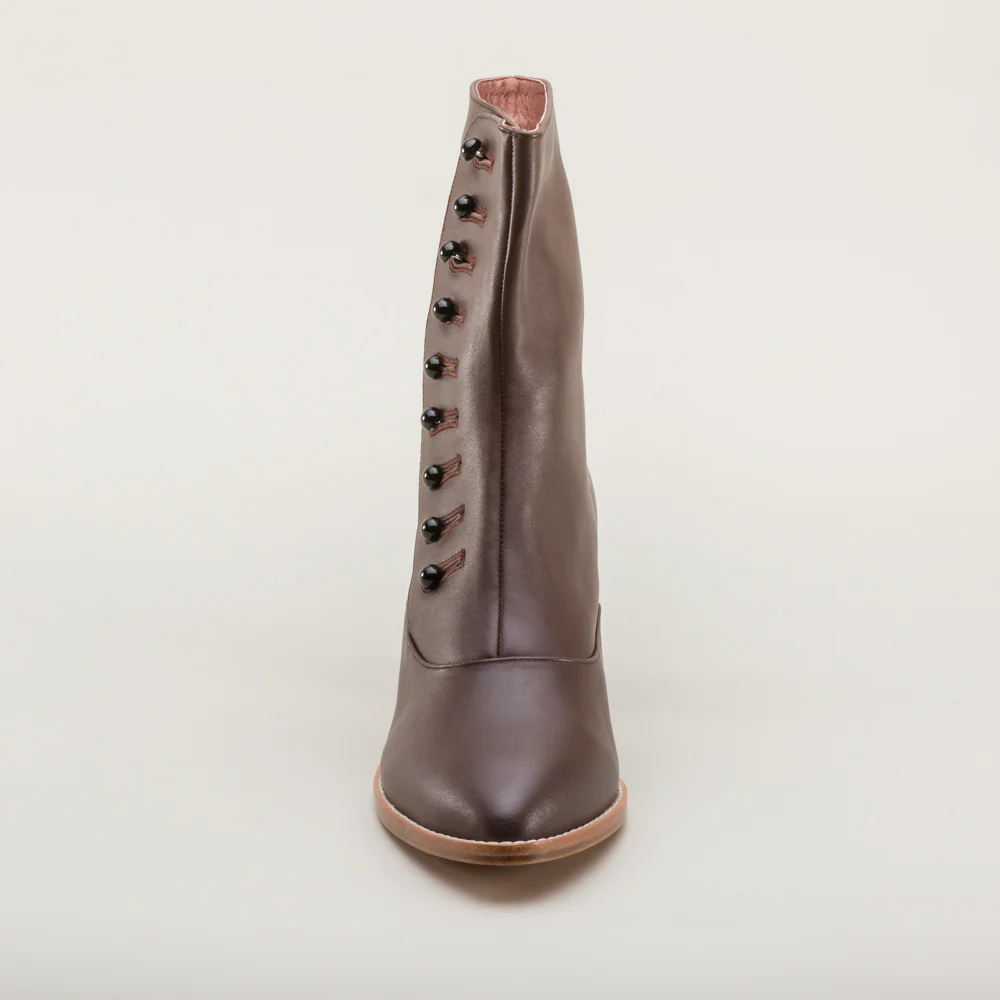 Tavistock Victorian Button Boots (Brown) - Image 12