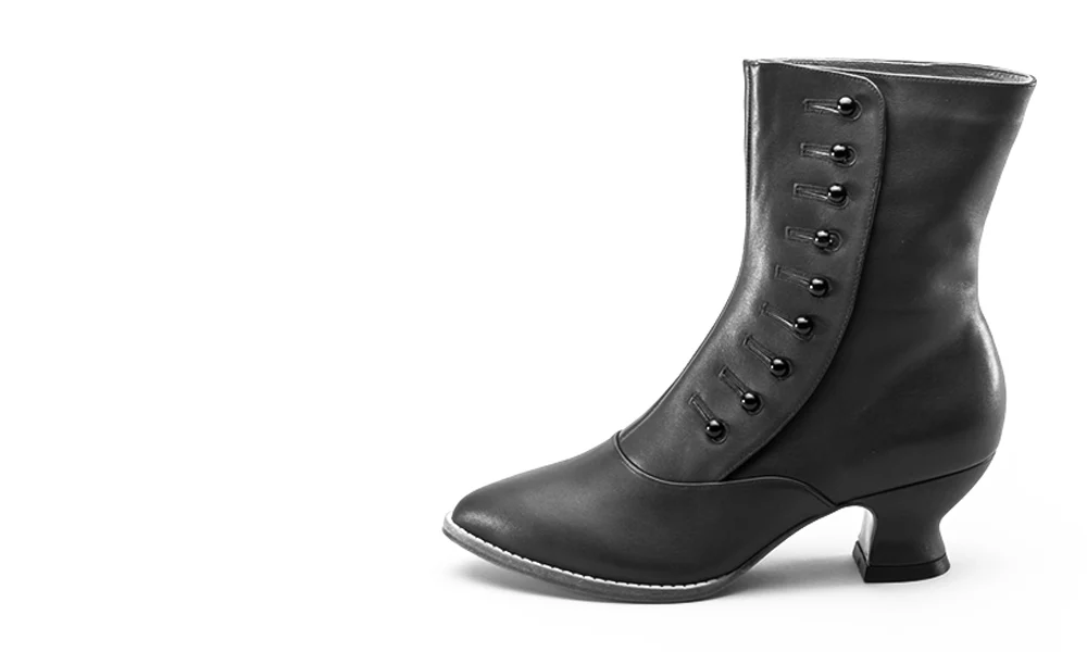 Tavistock Victorian Button Boots (Brown) - Image 13