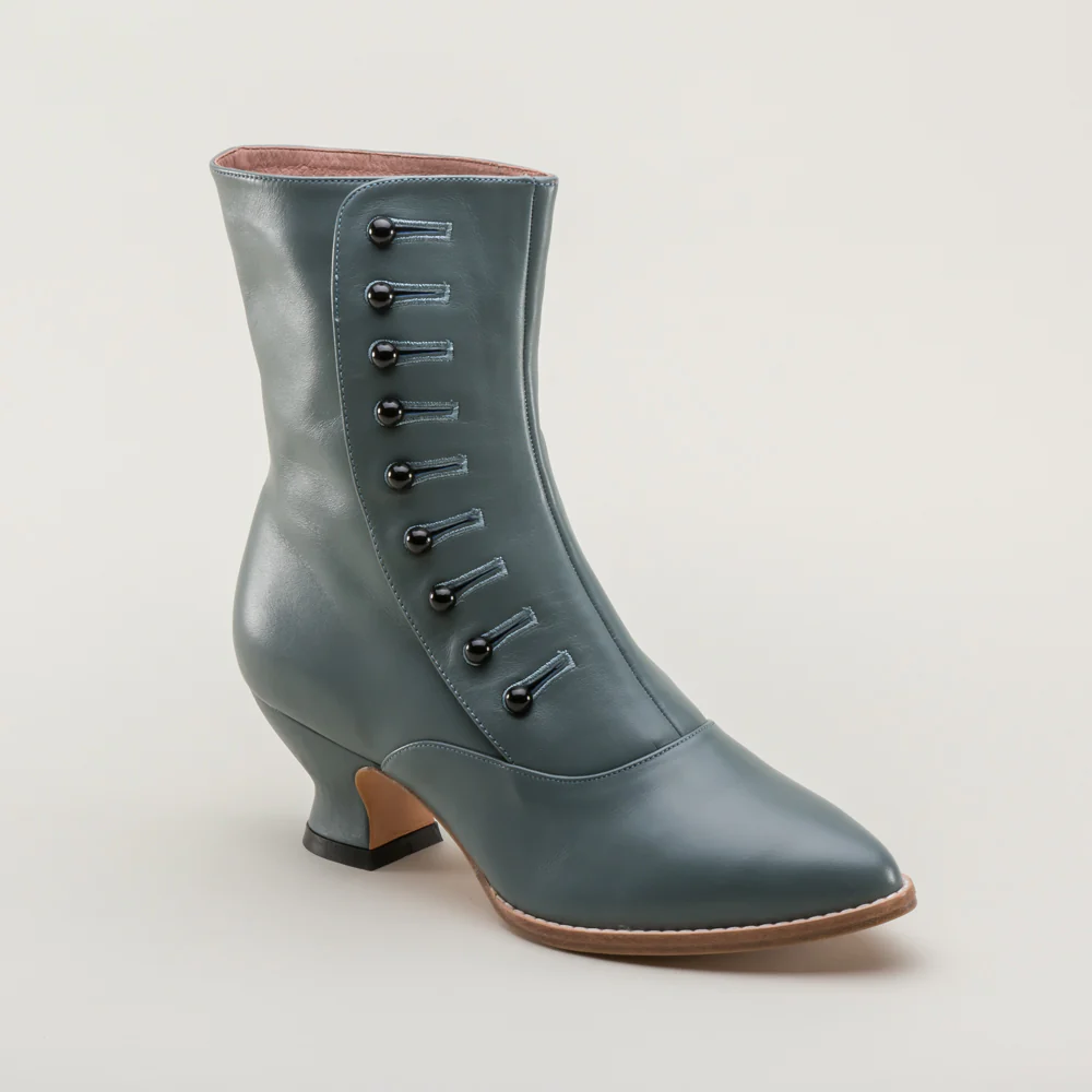 Tavistock Victorian Button Boots (French Blue) - Image 4