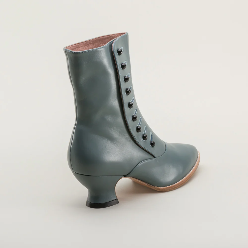 Tavistock Victorian Button Boots (French Blue) - Image 6