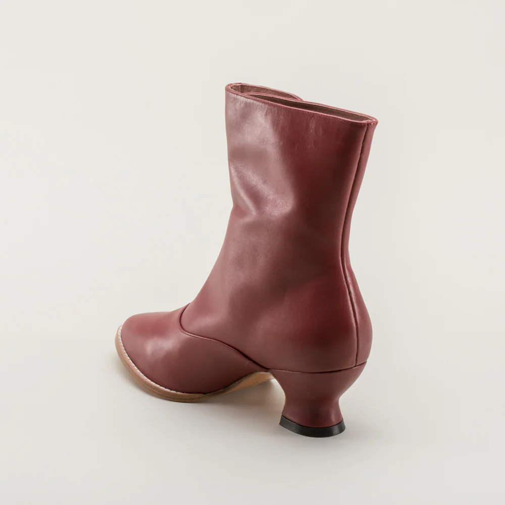 Tavistock Victorian Button Boots (Oxblood) - Image 8